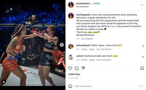 karinka pedro mma|Two MMA fighters surprise crowd as they kiss during。